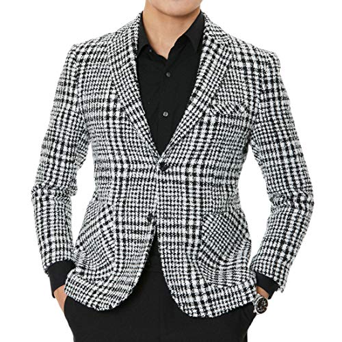 Wenergy千鳥格子 テーラードジャケット メンズ おおきいサイズ