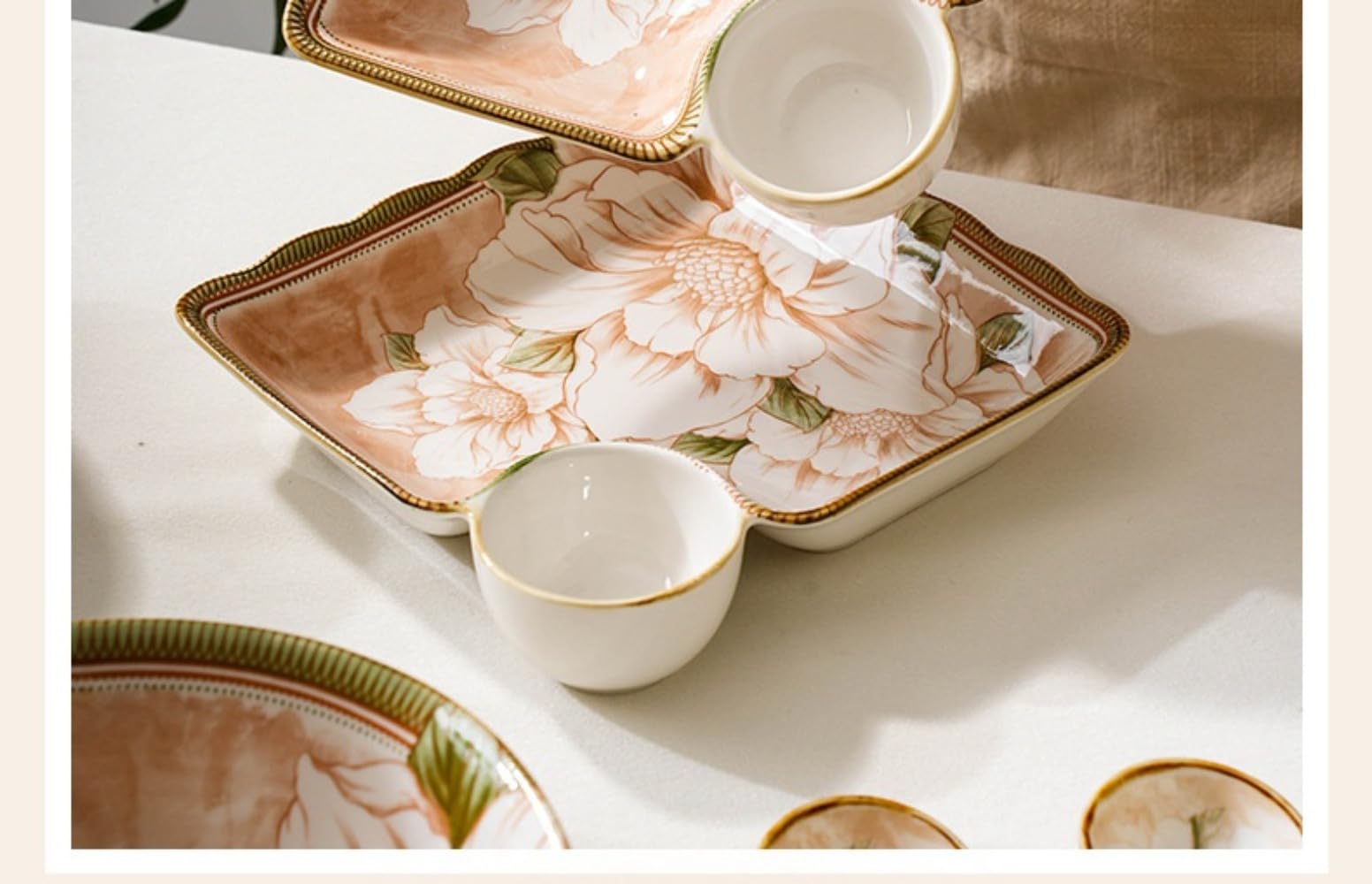 Amazon | Hubiuyo 食器10点セット、豪華でモダンな食器2人用食器セット