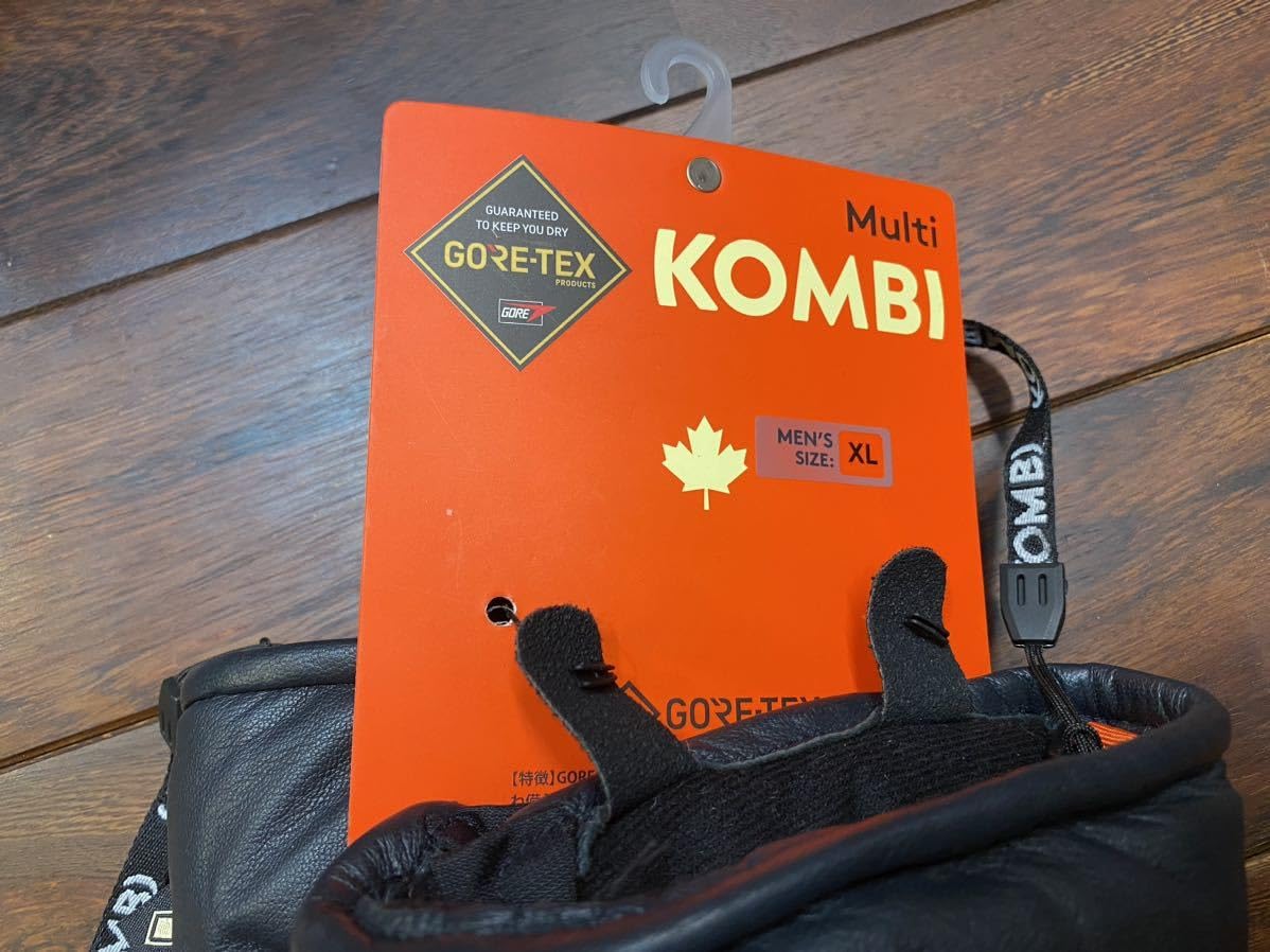 Amazon | KOMBI コンビ スノーグローブ 本革 やぎ革 ブラック×カーキ