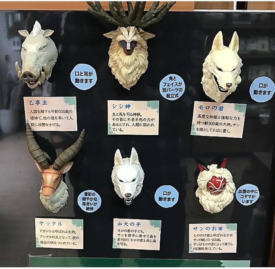 Amazon.co.jp: もののけ姫 フェイスマグネット もののけたち［BOX販売