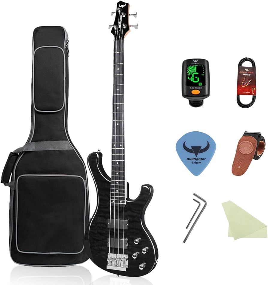 Amazon | Bullfighter エレクトリックベースギターセット 4弦