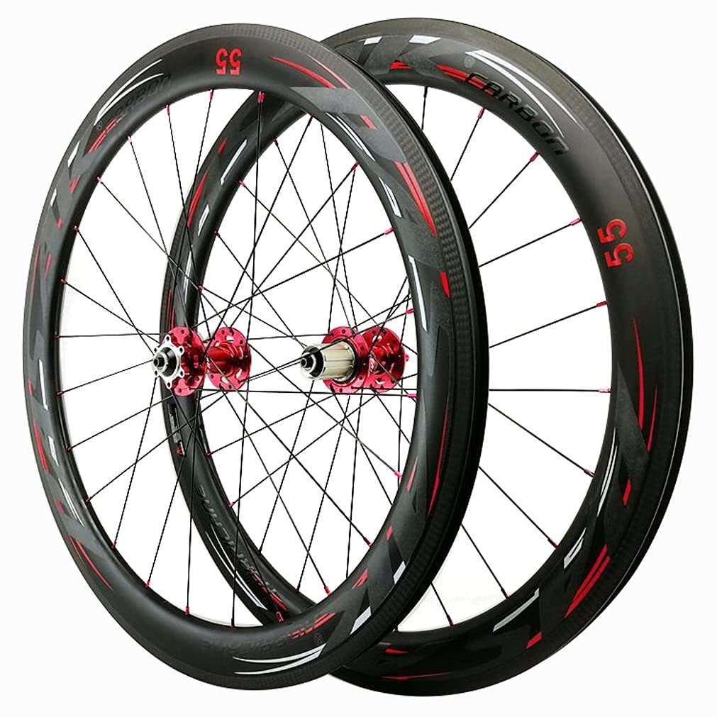 カーボンホイール 700c チューブラー フロント クイックリリース付き