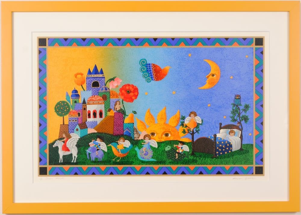 Amazon.co.jp: 小澤摩純 ドリーム・マーチ インテリア 絵画 シルク