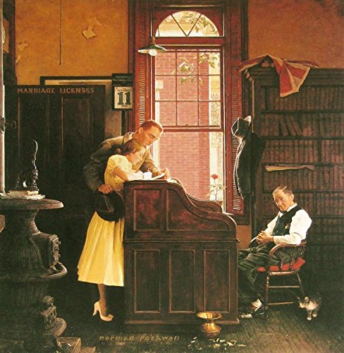 Amazon.co.jp: ノーマン・ロックウェル『マリッジライセンス（小
