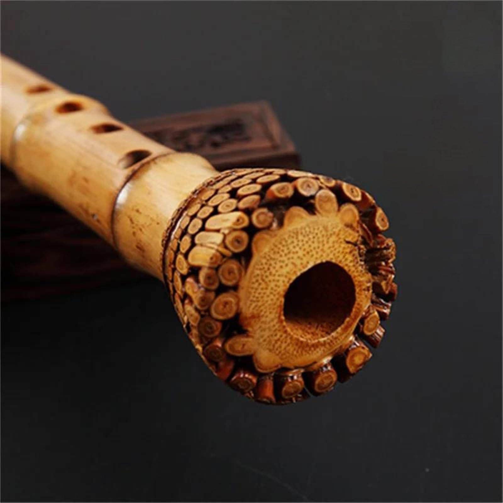 和楽器 木管楽器 尺八 縦笛 笛袋付 V 7231 【公式通販】