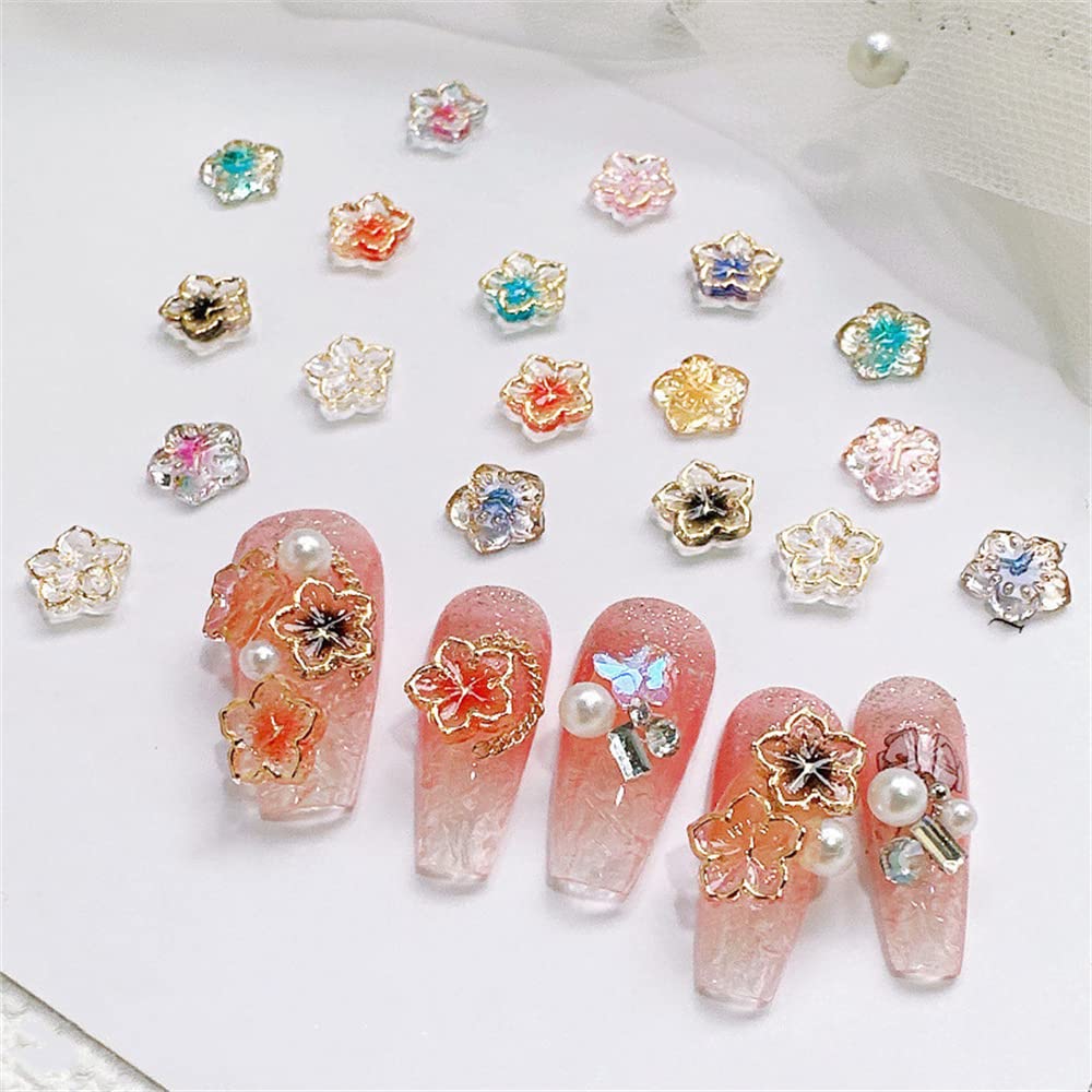 Amazon.co.jp: DUOLEIMI ネイルパーツ 桜 花 立体 ネイルデコパーツ