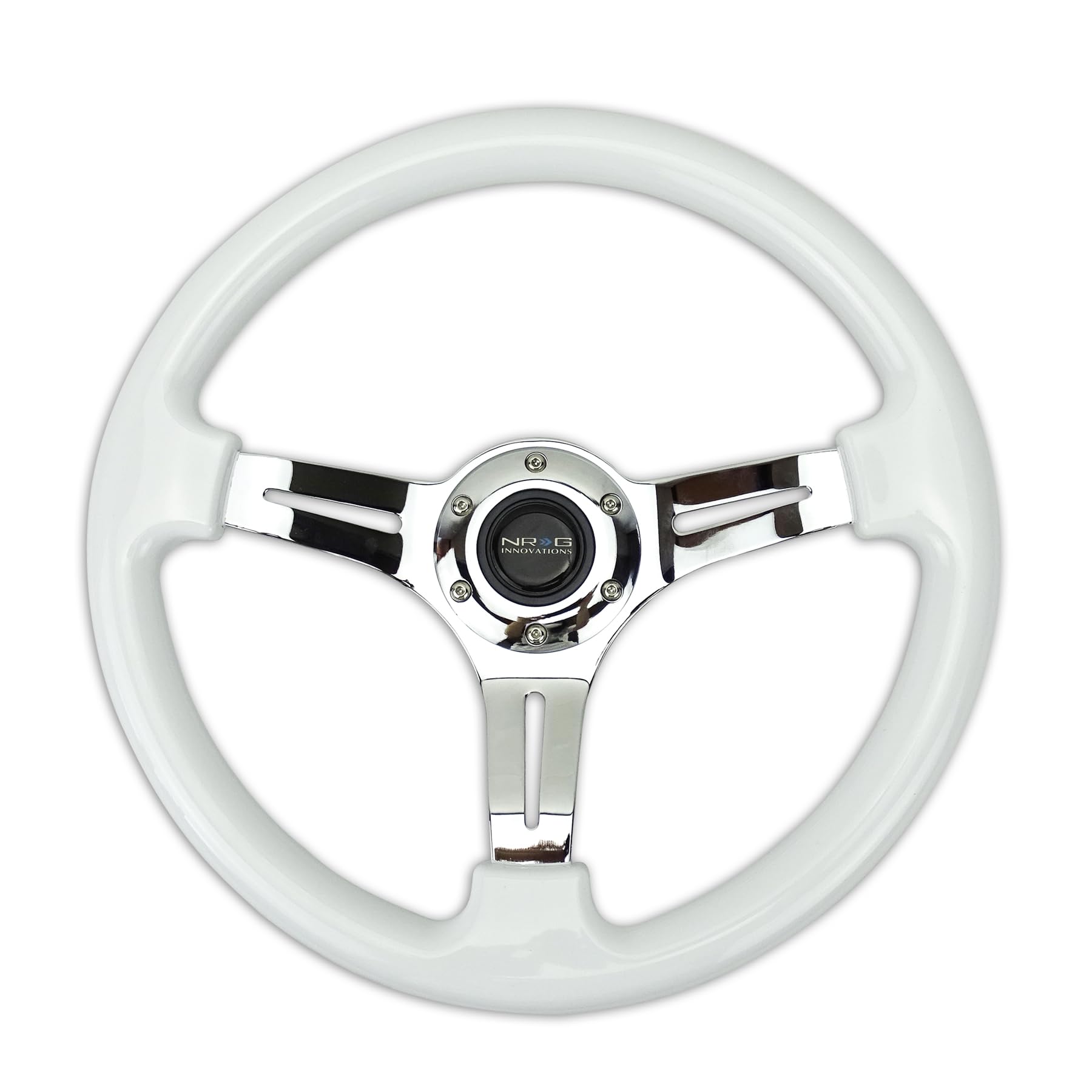 ♡ 35パイ ハート ホワイト ステアリング ♡ ♡ 35パイ ハート