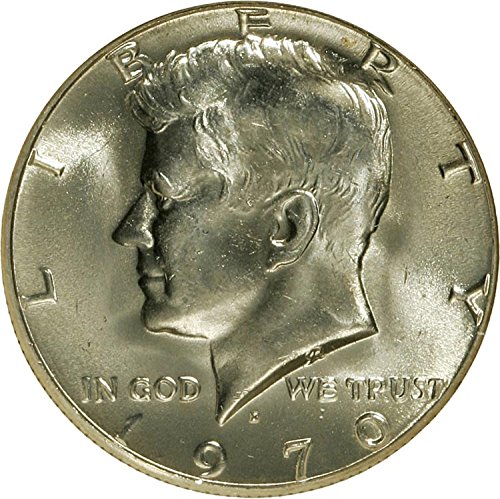 1970 D Silver Brilliant Uncirulated Kennedy Half Dollar US Mint