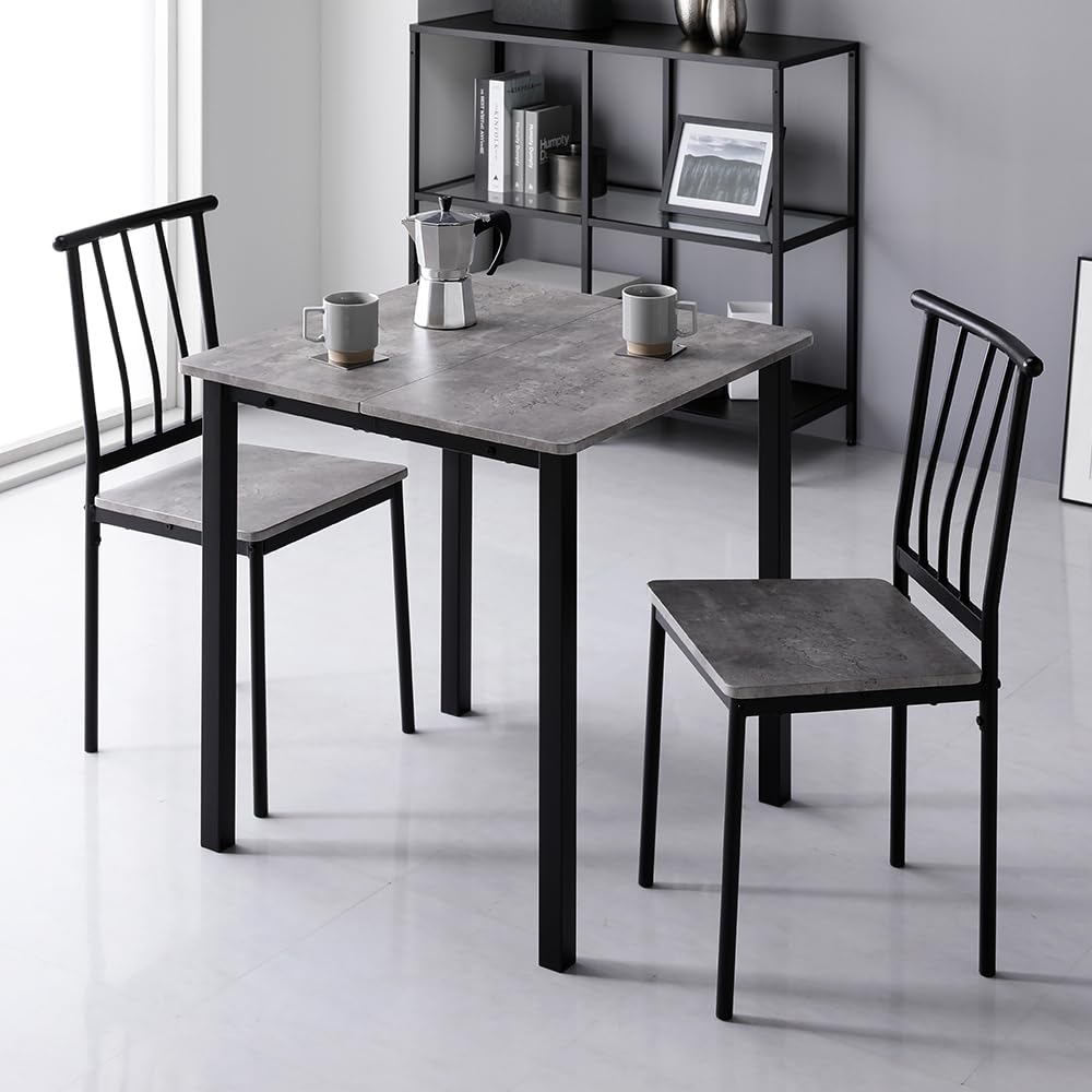 Amazon｜RASIK ダイニングテーブルセット 2人用 3点セット テーブル 1