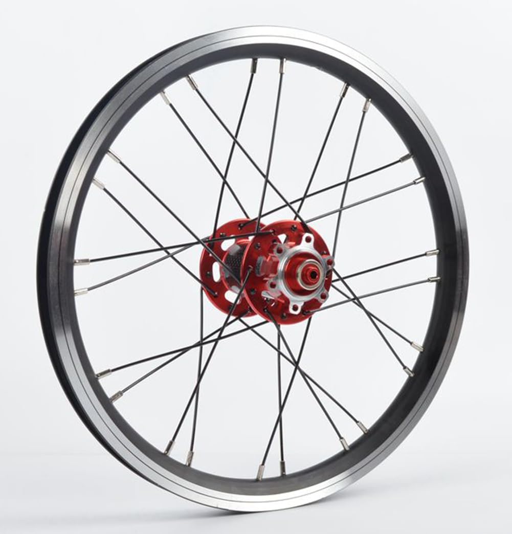 Amazon.co.jp: 16インチ折りたたみ自転車用ホイールセット/BMXホイール