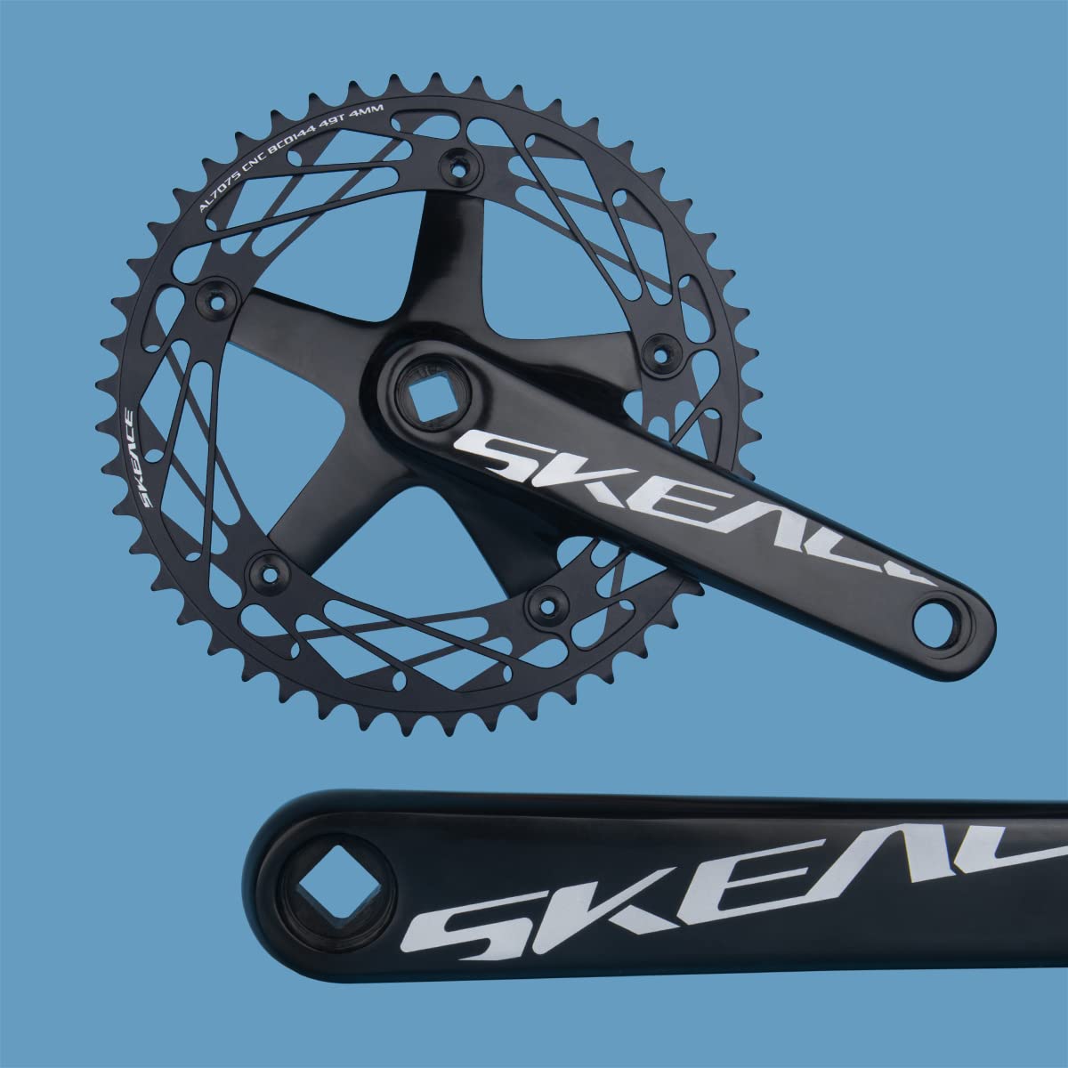 Amazon | BOLANY SKEACE 165mm 自転車クランクセット スクエアテーパー