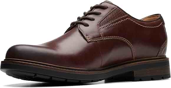 Amazon.com | Clarks Men's Un Shire Low Brown Leather 7 Medium