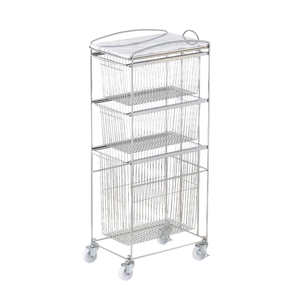 Amazon.co.jp: ASPLUND マーブルトップ3Dスリムトローリー 幅23.5×奥行