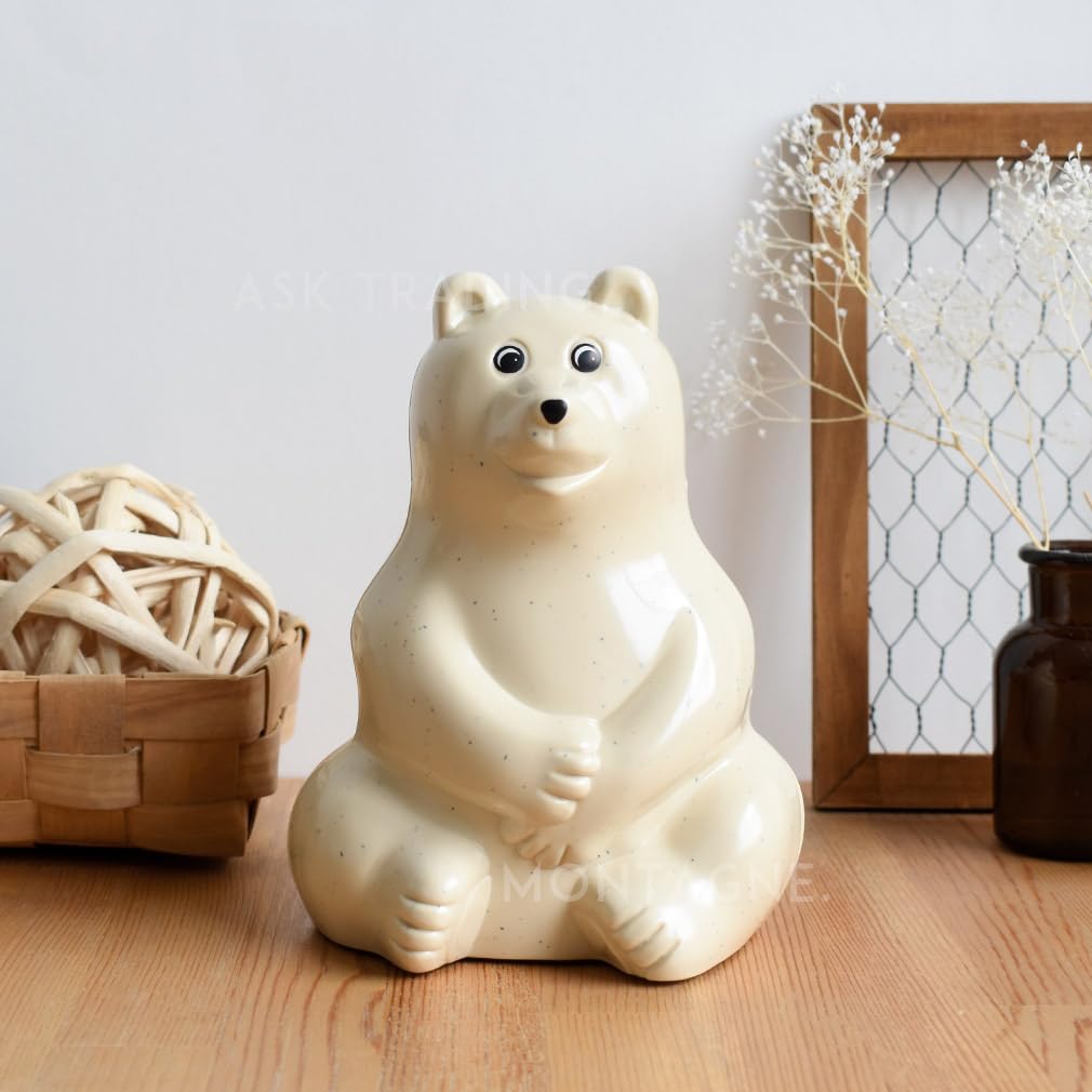 Amazon.co.jp: ポーラーベア 貯金箱 鍵付き PolarBear 復刻版 マネー