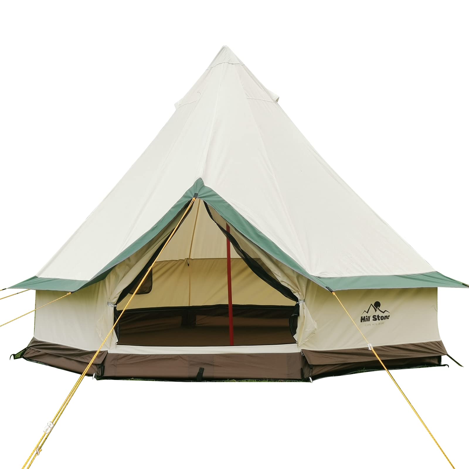 Amazon.co.jp: kaitou ベルテント 煙突穴付き ワンポールテント ベル型