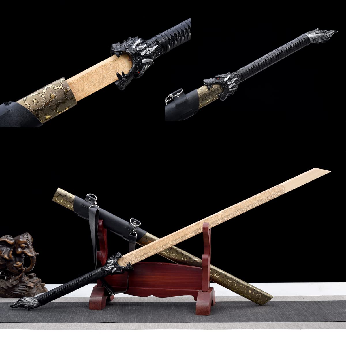 中国武術武器 南刀 武術練習用 ヴィンテージ 中国武術武器 南刀 武術