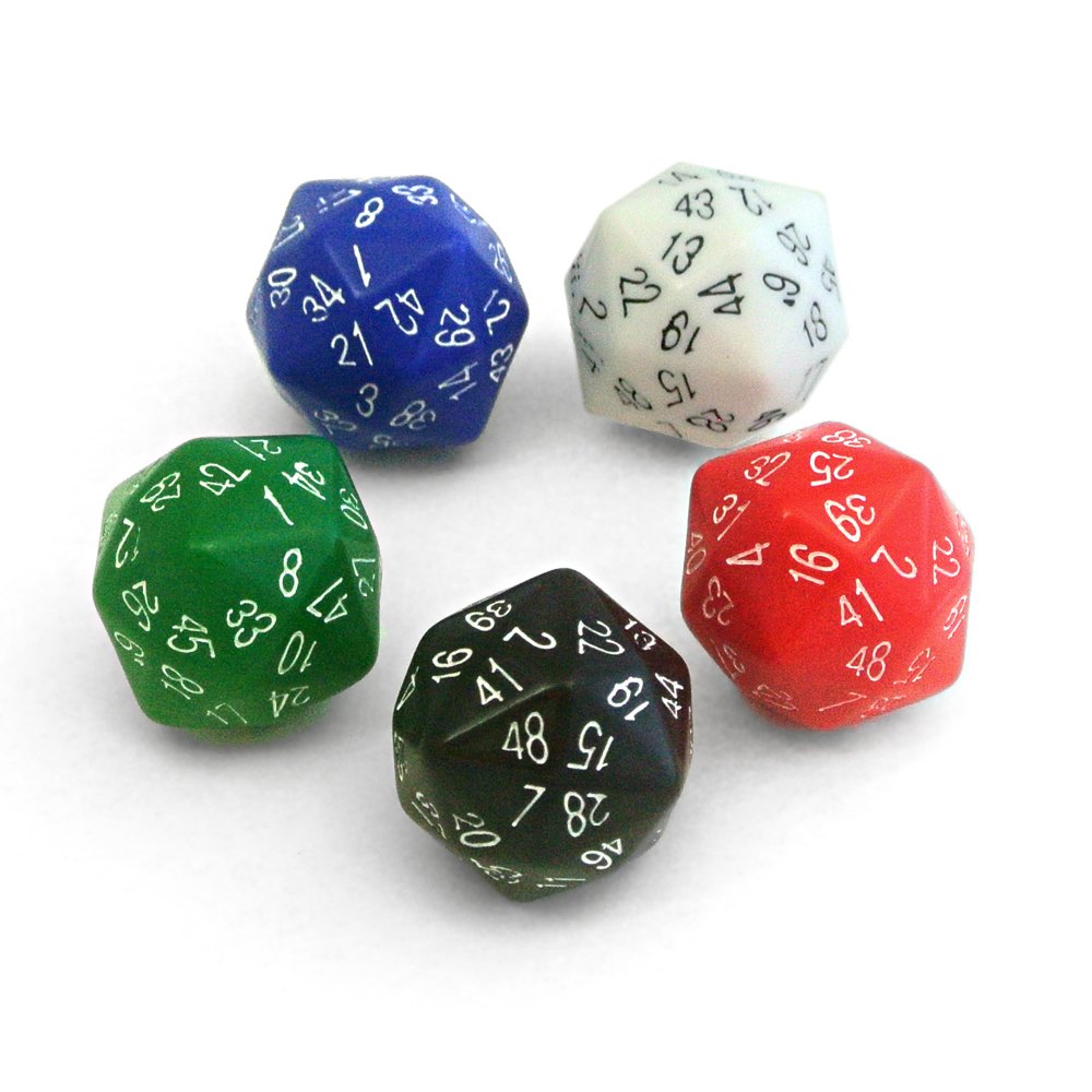 Amazon | Set of Five 48-sided Dice | ダイス・サイコロ | おもちゃ