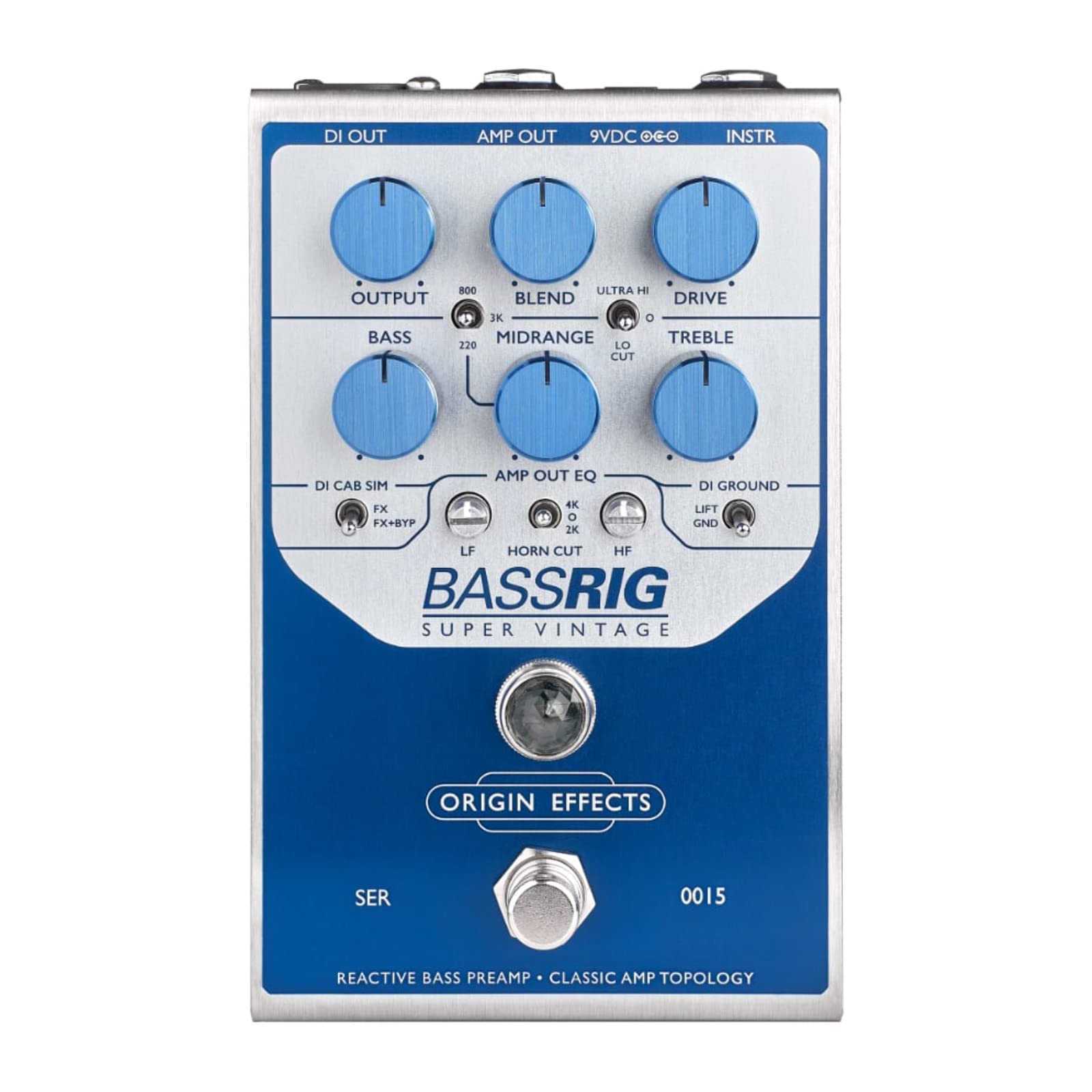 Amazon.com: Origin Effects BassRig Super Vintage Bass Preamp Pedal
