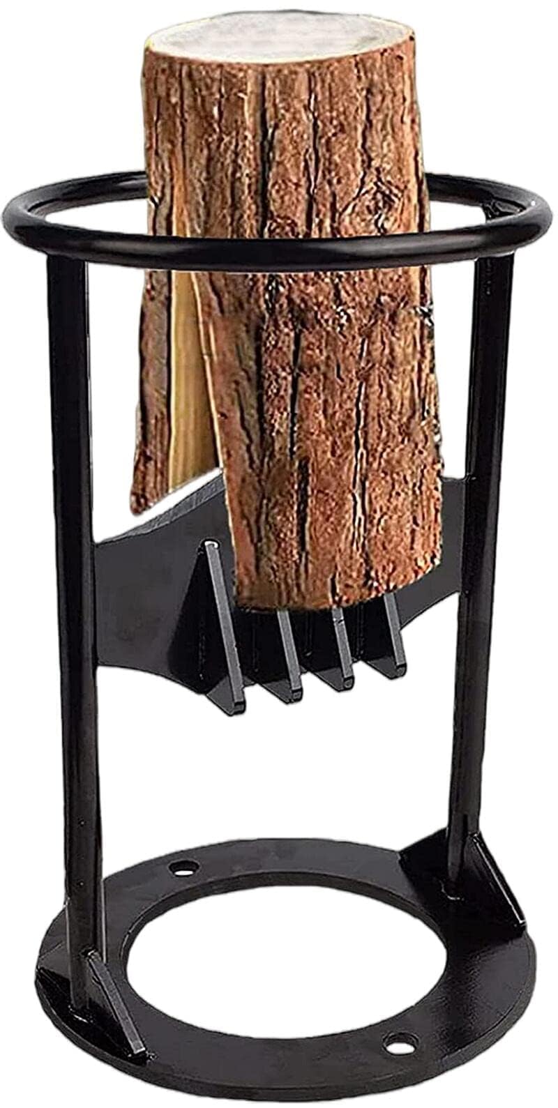 Amazon | 薪割り台 アイアン 手動 薪割り機 薪割り ハンマーで叩くだけ