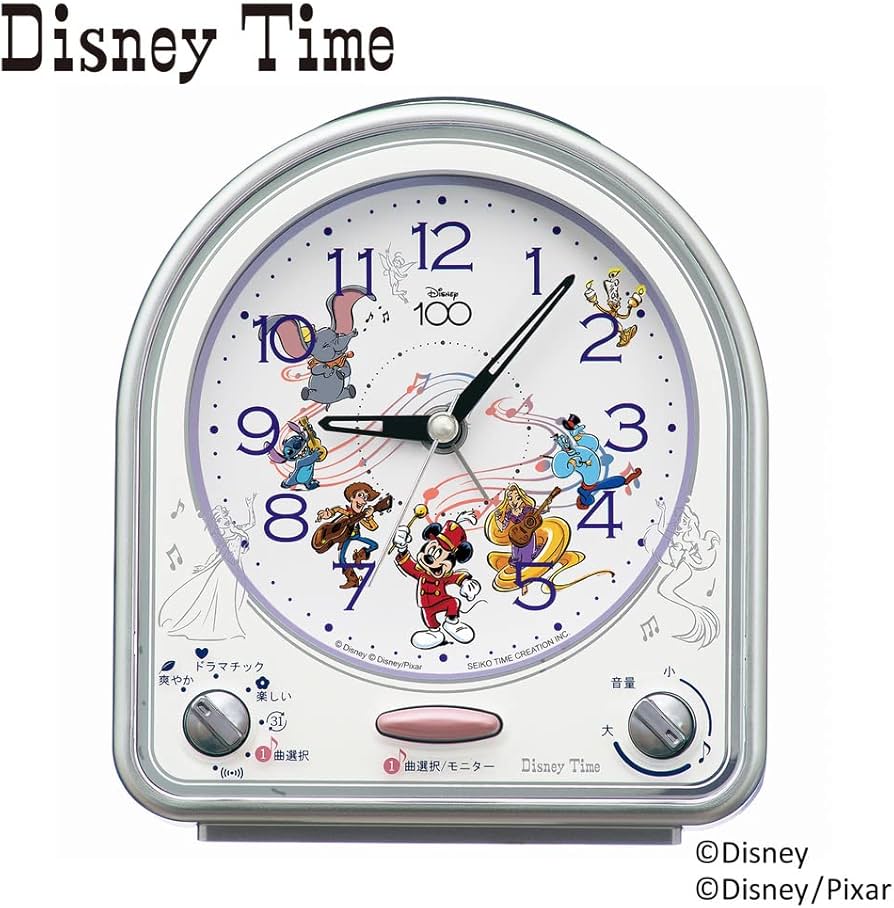 希少 レトロ Disney Time ミッキー 置時計 セイコー FD595G 希少