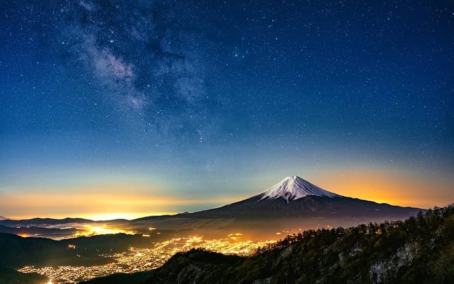 Amazon.co.jp: 絵画風 壁紙ポスター （はがせるシール式） 三ツ峠より