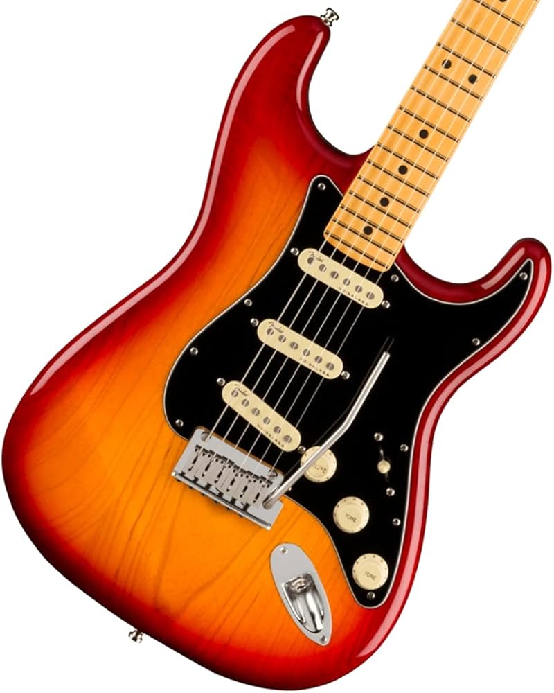 Amazon.com: Fender American Ultra Luxe Stratocaster - Plasma Red
