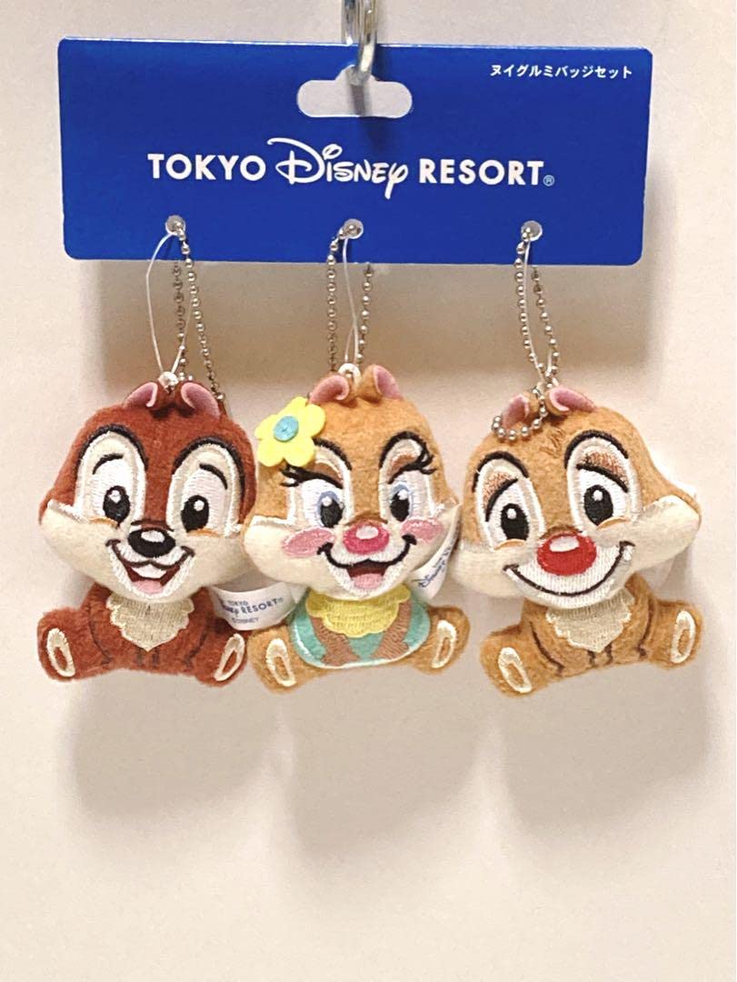 ディズニーストア チップ デール クラリス ピンバッジ バレンタイン 2007