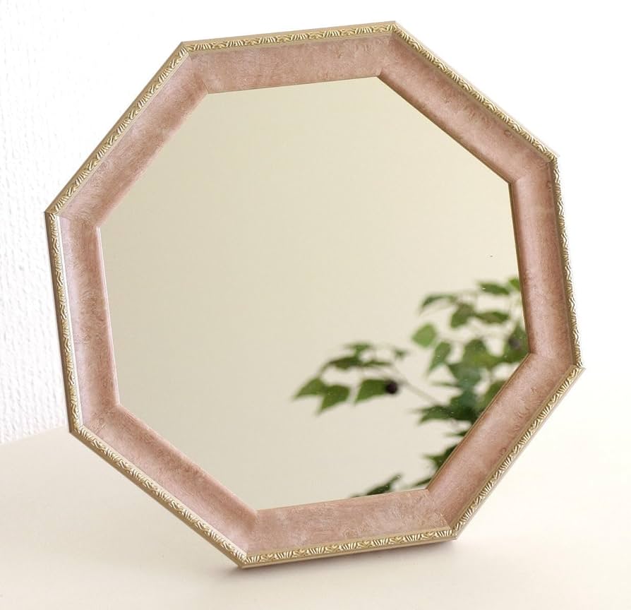 Amazon.co.jp: 八角形ミラー 八角鏡 玄関 風水 幸運 壁掛け 卓上