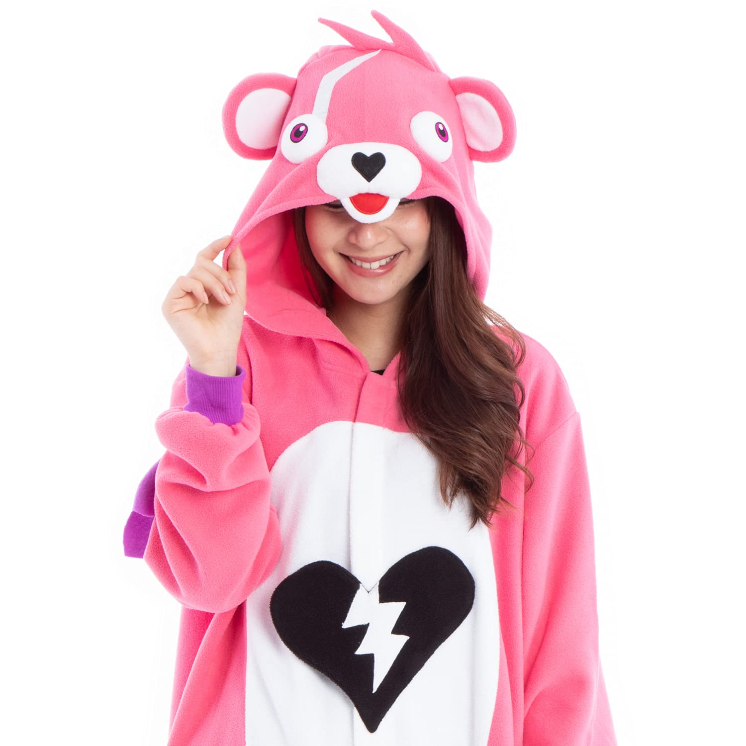 Amazon | [サザック] フリース着ぐるみ ピンクのくまちゃん S SZC-218S