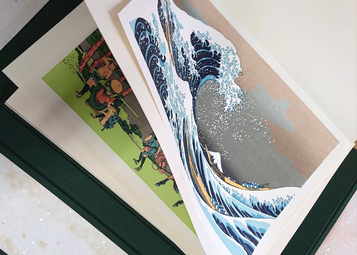 Amazon | 葛飾北斎筆 富嶽三十六景 復刻版画 46枚 山陰中央新報社