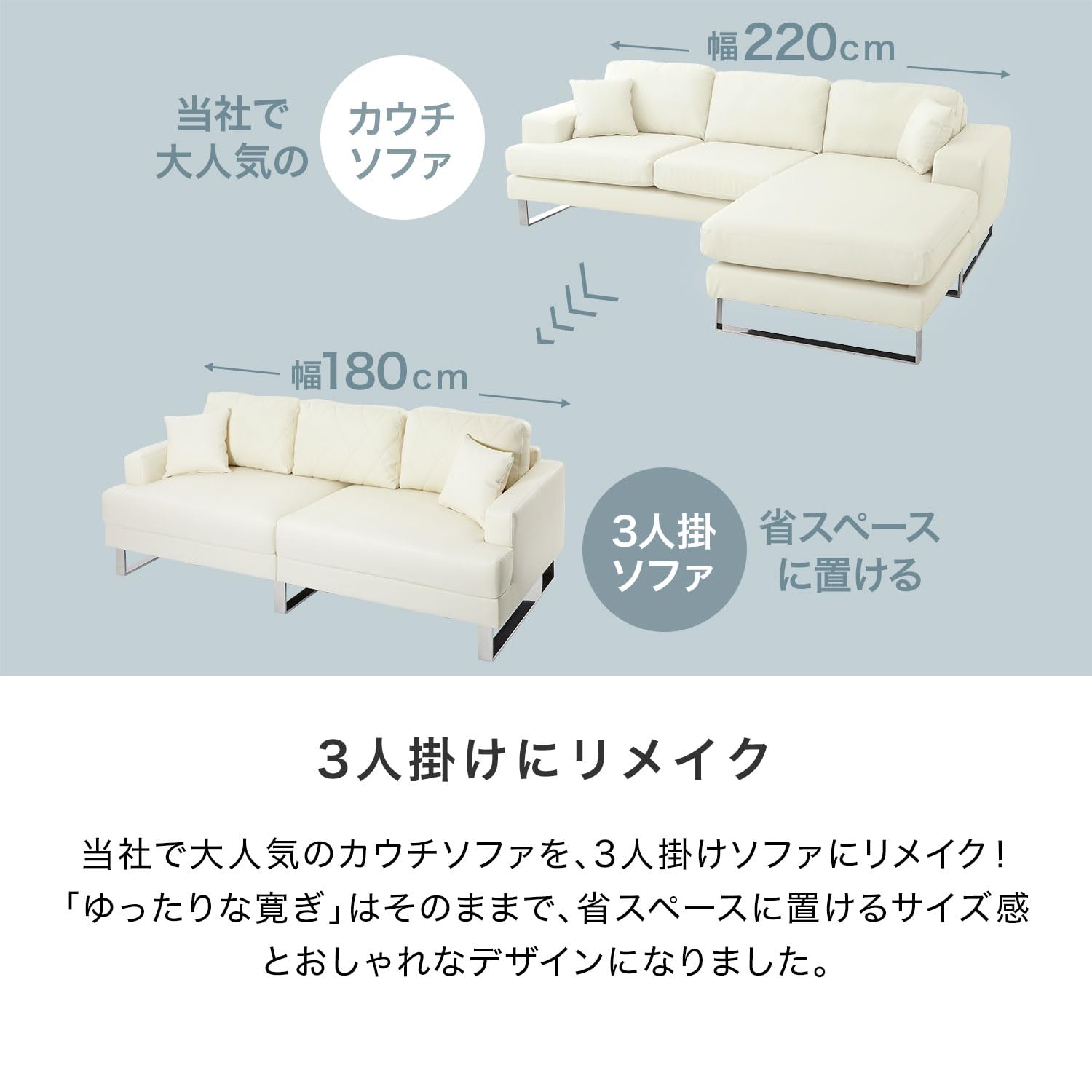 Amazon｜LOWYA ロウヤ ソファ ソファー 3人掛けソファ 三人掛け 合皮