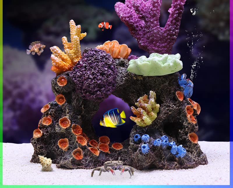 Amazon | 人工水槽の芽 偽のサンゴ礁 人工珊瑚 サンゴ 水槽 コーラル