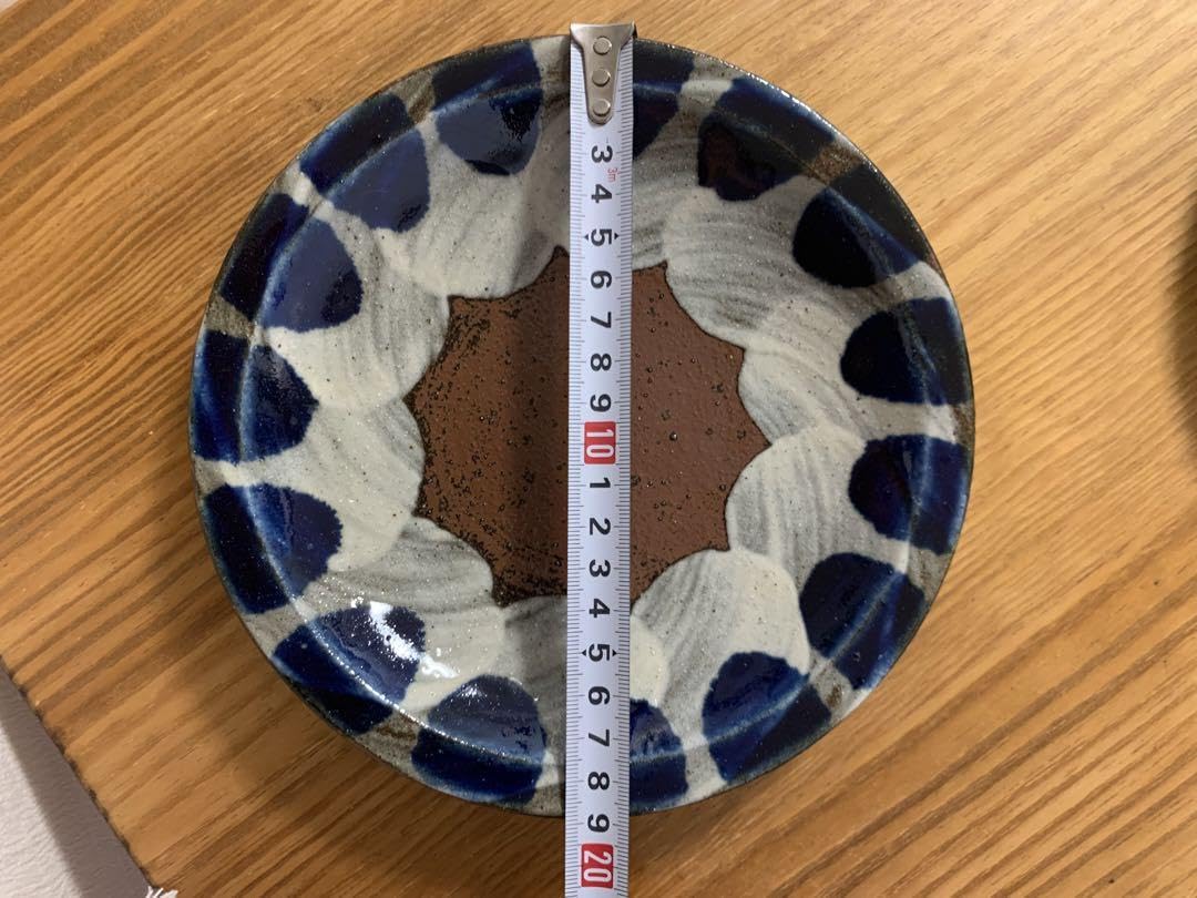 Amazon.co.jp: 深貝工房 深貝 公拓 6寸皿2枚 沖縄 やちむん 焼物