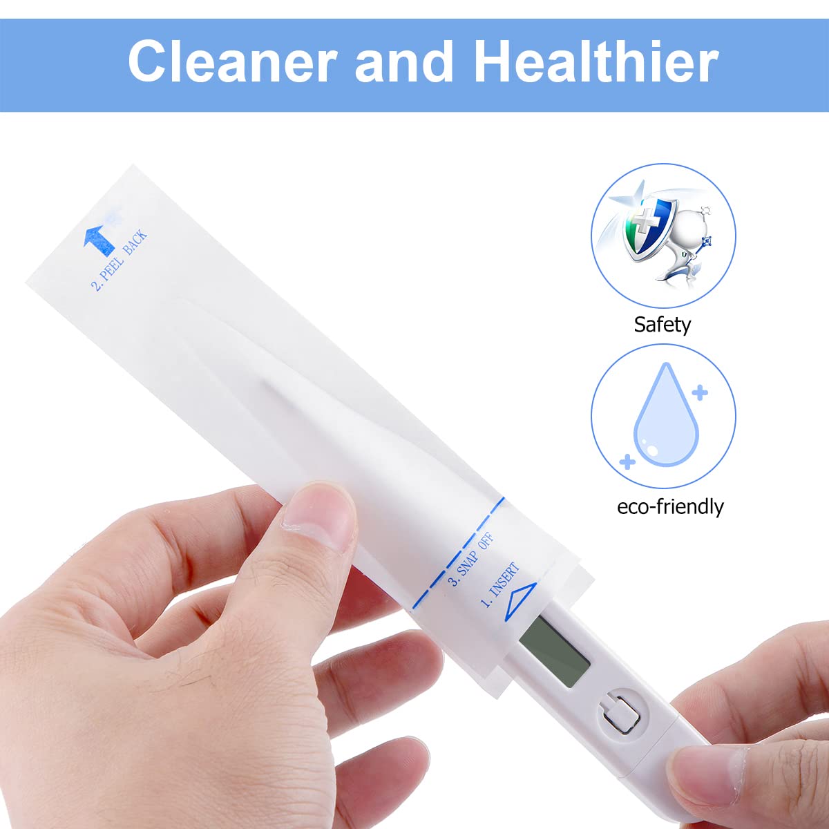 Amazon.co.jp: HEALLILY 使い捨てプローブカバー 200個 デジタル温度計