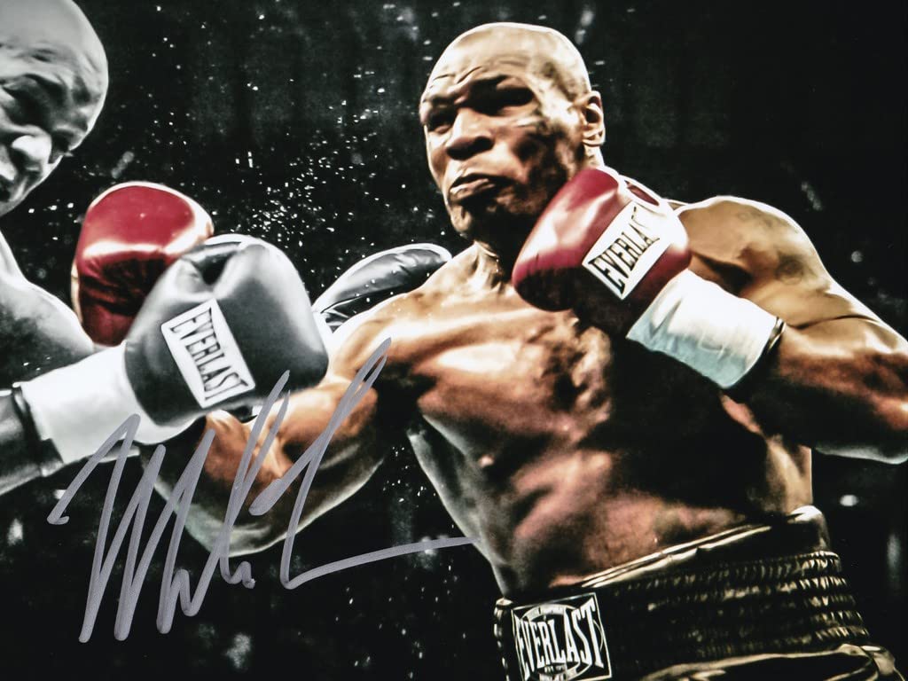 マイク・タイソン サイン入り写真 額入り認証書付き