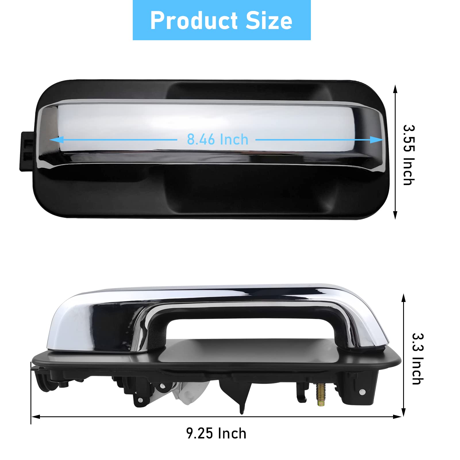 Moonlinks Compatible with Ford F150 Door Handle,2015-2020 F150