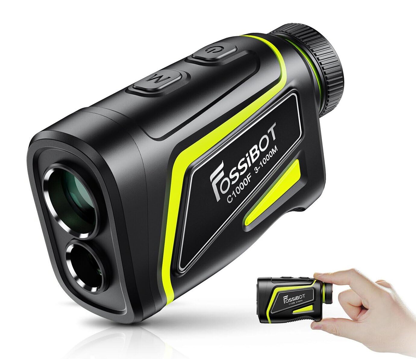 Amazon.co.jp: FOSSiBOT C1000F ゴルフレーザー距離計 3点間測定 LCD黒