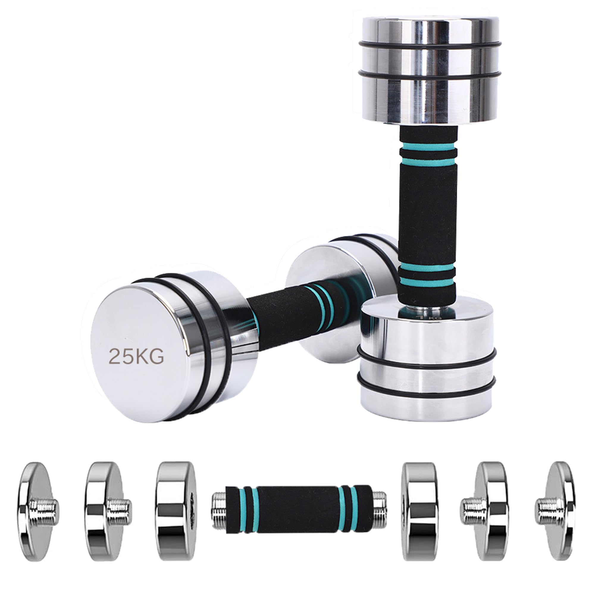 美品】 ダンベル 25kg 2個セット アディダス 固定ダンベル