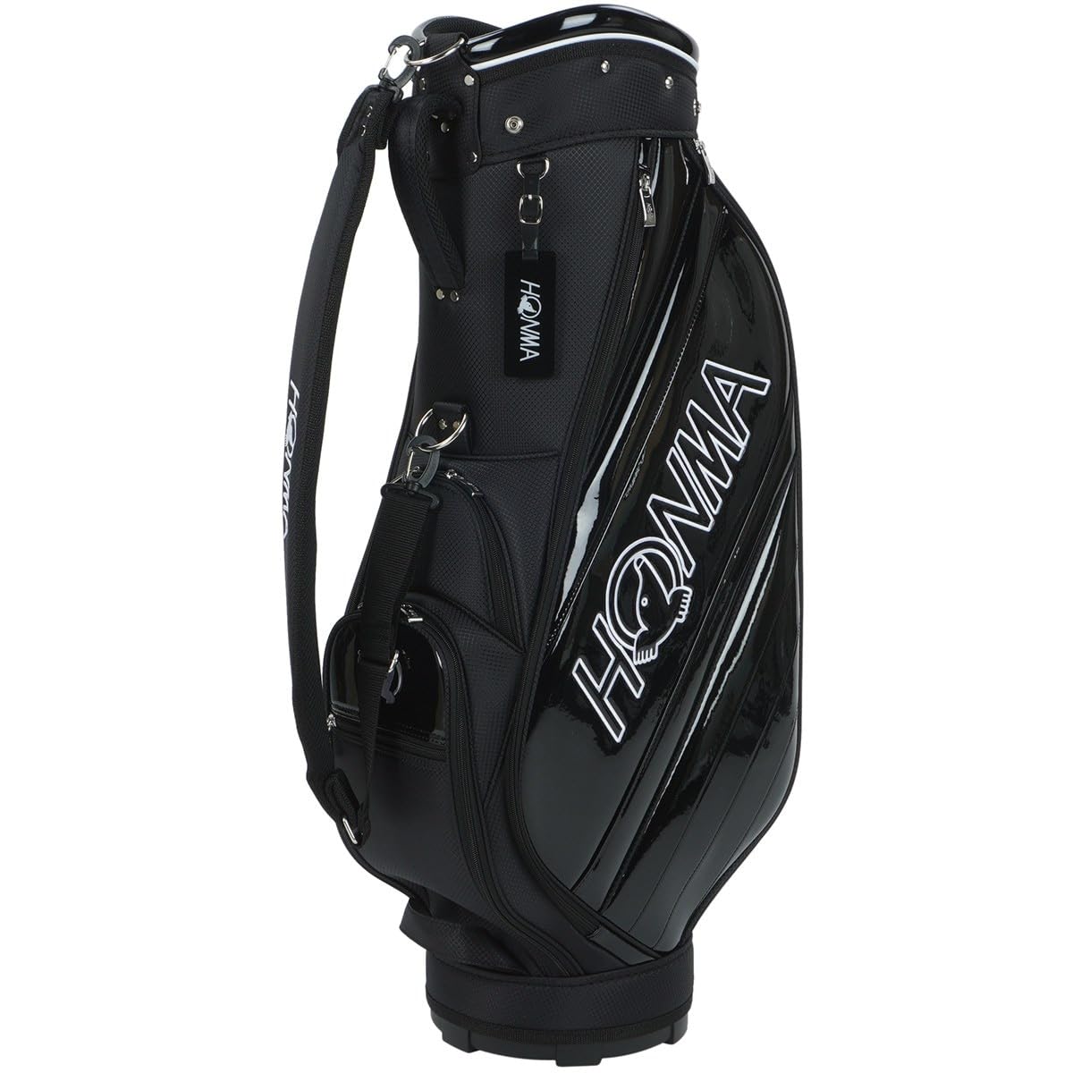 未使用 保管品 HONMA 本間ゴルフ 5分割 エナメル調 キャディバッグ a