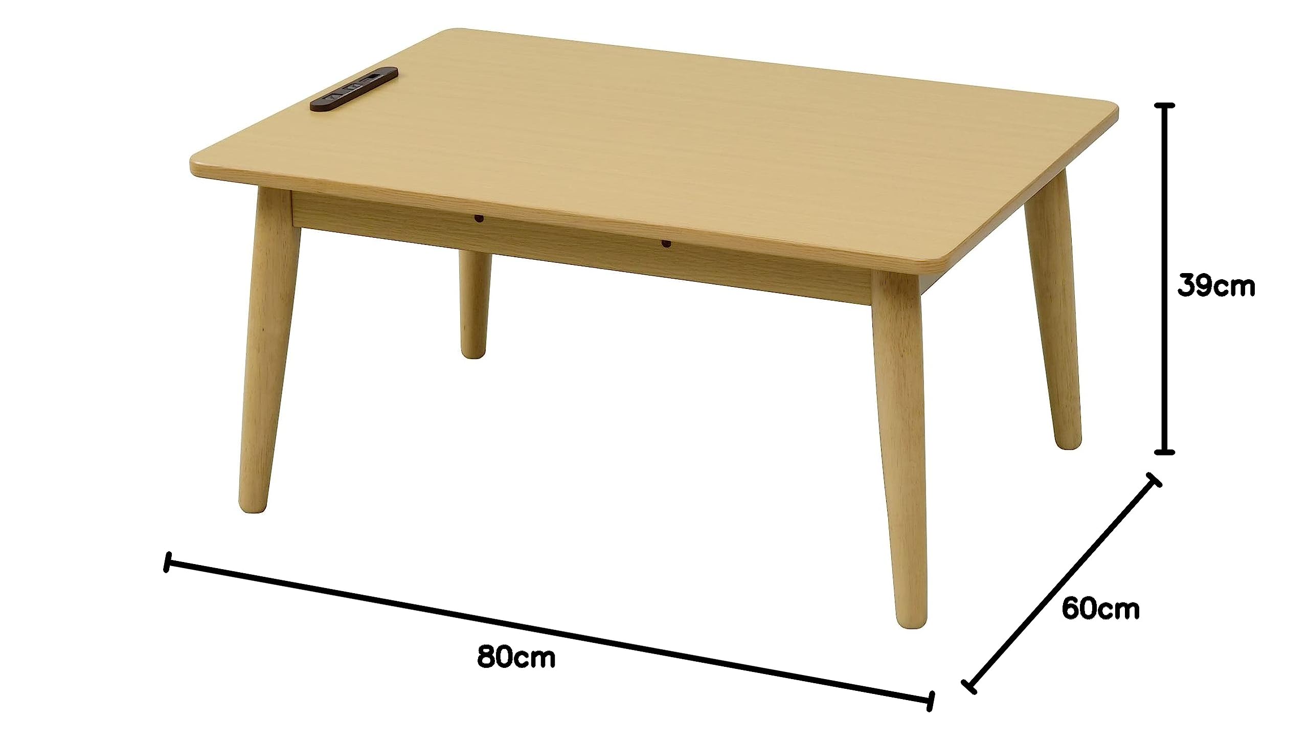 Amazon | [山善] こたつ テーブル 長方形 幅80×奥行60cm USB