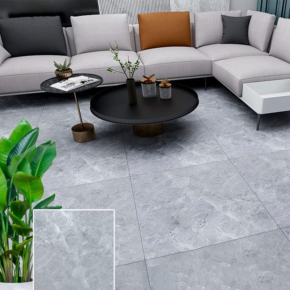 Amazon | フロアタイル シール 45cm フローリングシート 大理石 シート