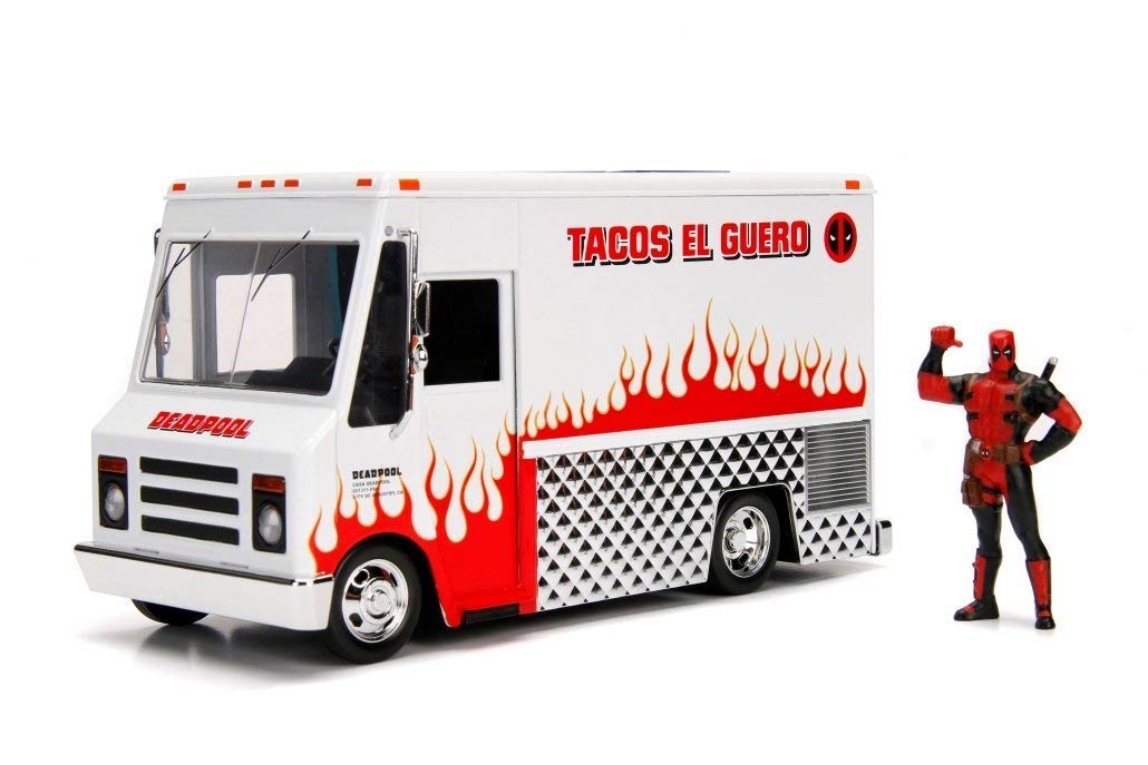 Amazon.com: Jada Toys Marvel Deadpool & Taco Truck Die-cast Car, 1