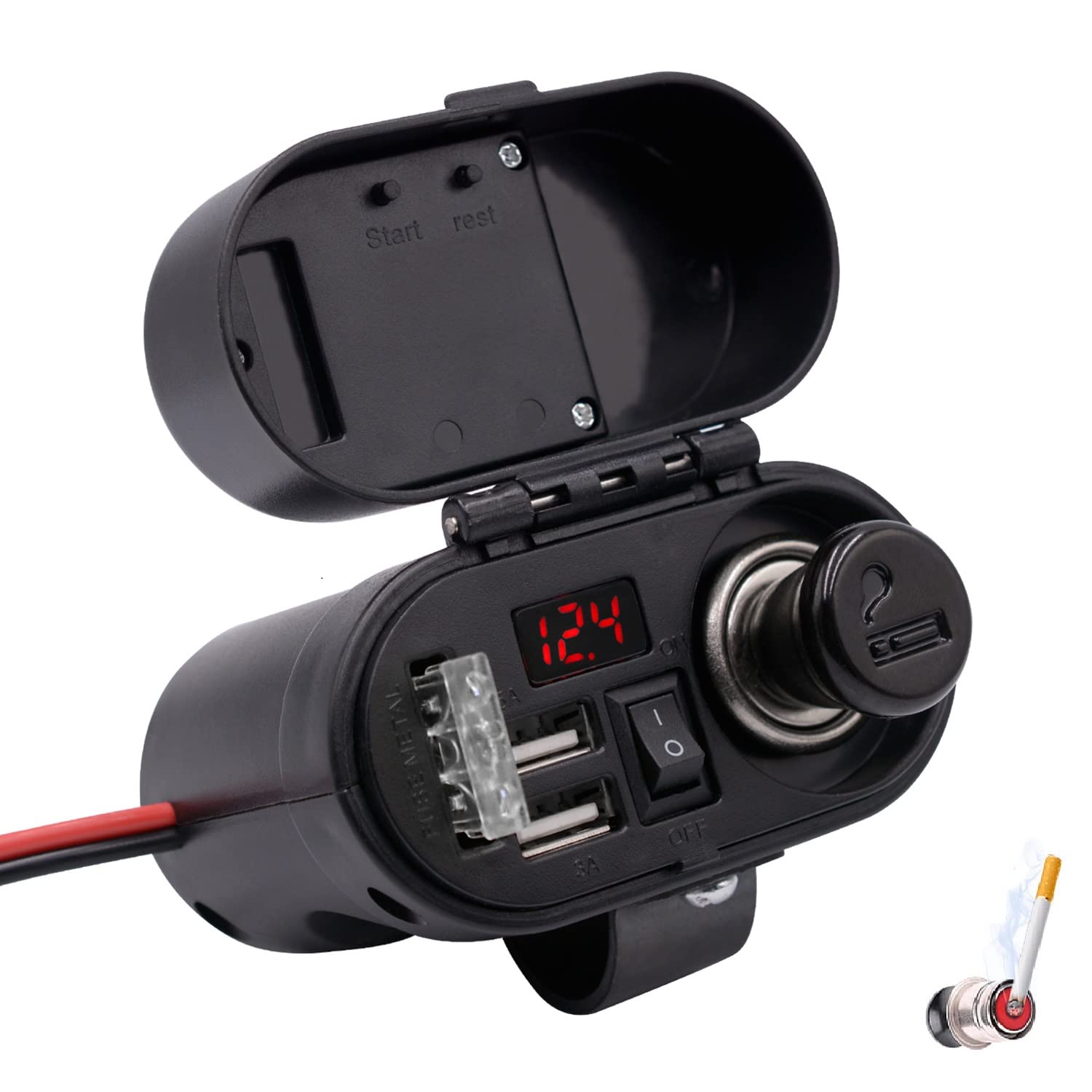 Amazon.co.jp: バイク用電源 バイク usb電源 防水 オートバイ usb充電