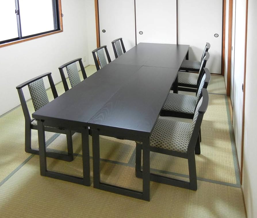 Amazon｜NEW和室用テーブル6点セット 「専用座布団4枚付き