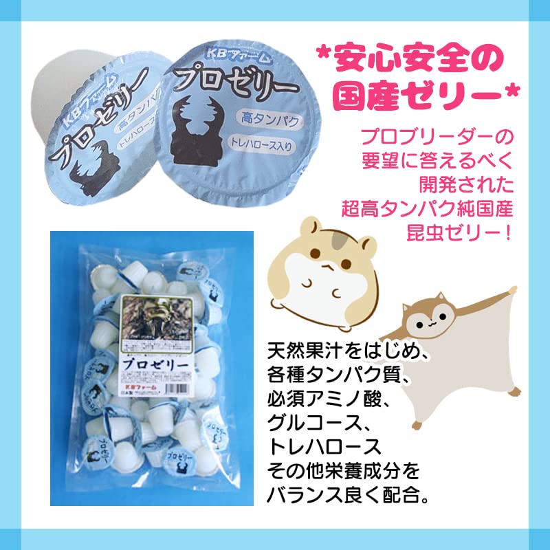 Amazon | KBファーム プロゼリー(16g 1,500個入り) 昆虫 小動物 | KB