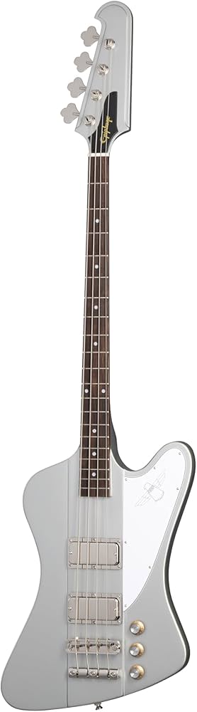 Amazon.com: Epiphone Thunderbird 64 Bass, Silver Mist with Bag