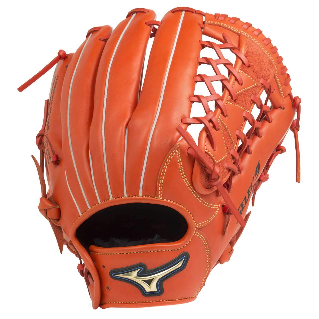 ミズノ:左投げ用:軟式用グラブ:外野手用:サイズ14:オレンジ ミズノ:左投げ