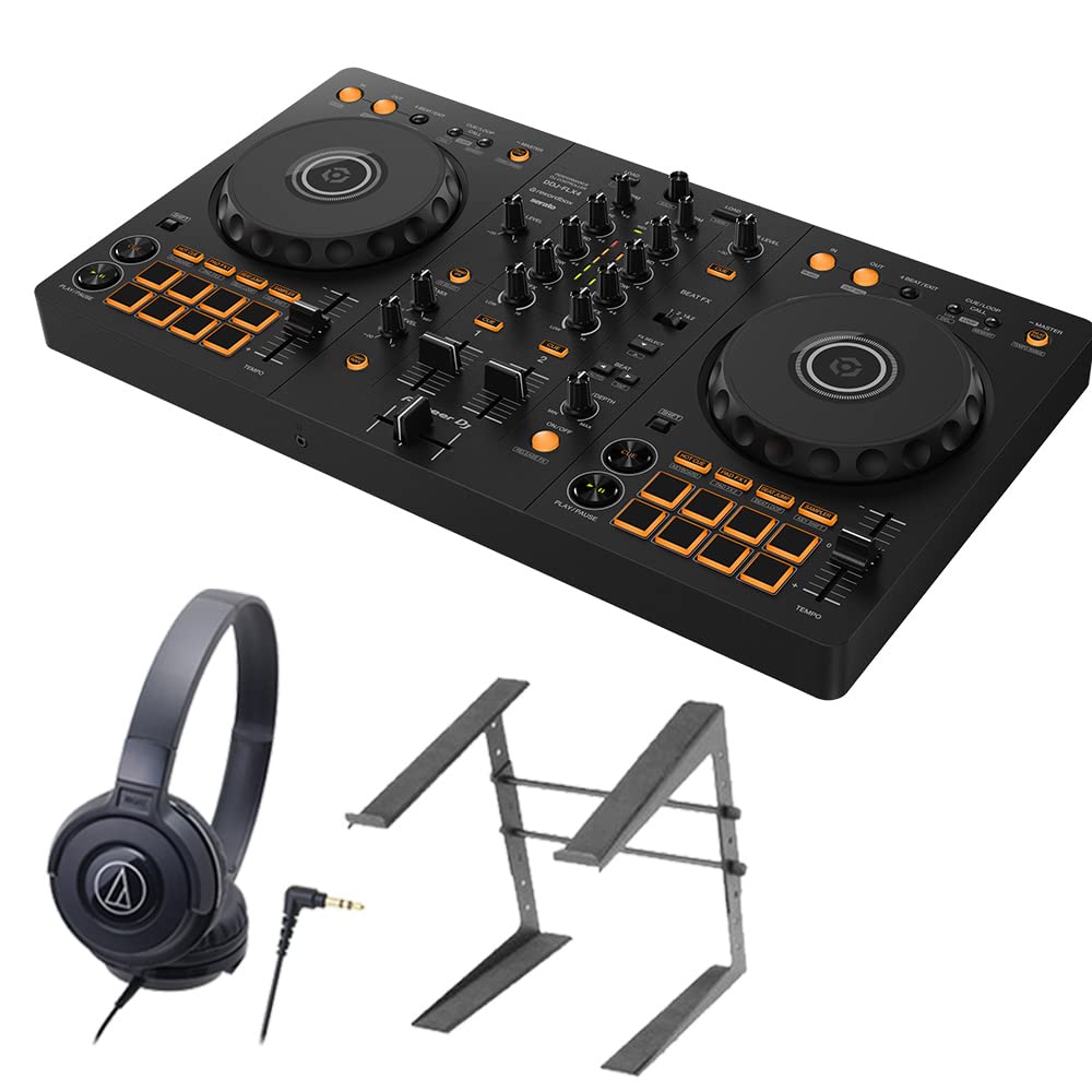 Amazon | DDJ-FLX4 PCスタンド ヘッドホンセット (ブラック) | DJ
