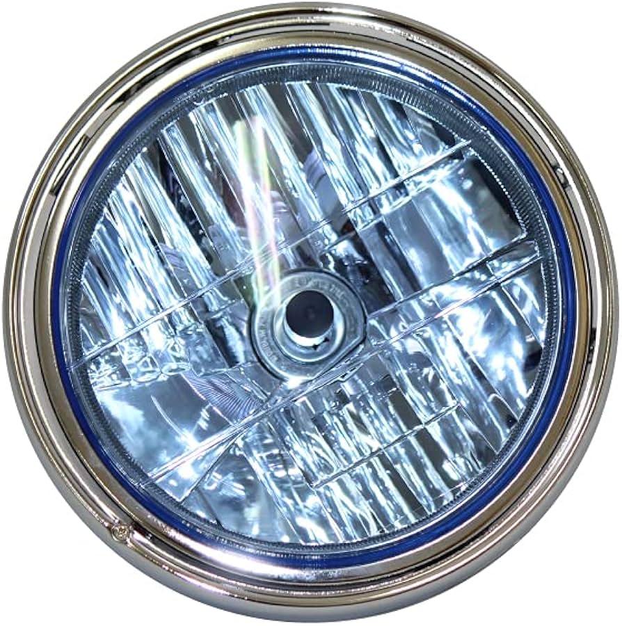 Amazon | カワサキ車用 φ180 マルチリフレクター ヘッドライト ブルー