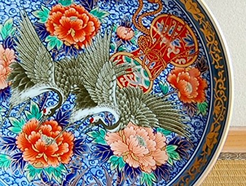 Amazon.co.jp: 飾り皿 絵皿 大皿 スタンド付き 有田焼 弥左ヱ門窯 陶器